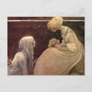 Carte Postale John Bauer Agneta et le lac King