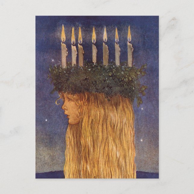 Carte Postale John Bauer - Art de conte de fées (Devant)