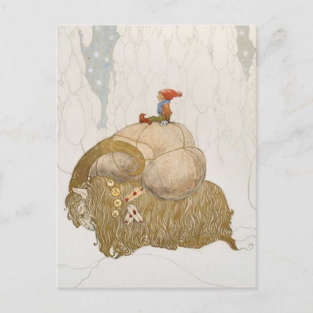 Carte Postale John Bauer - Julbocken (Devant)
