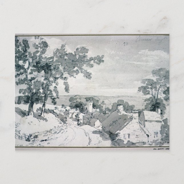 Carte Postale John Constable | L'entrée du village de Ed (Devant)