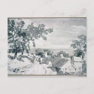 Carte Postale John Constable   L'entrée du village de Ed