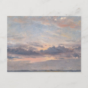 Carte Postale John Constable - une étude de nuage, coucher du