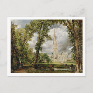 Carte Postale John Constable   Vue de la cathédrale de Salisbury