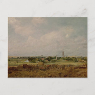 Carte Postale John Constable Vue de Salisbury