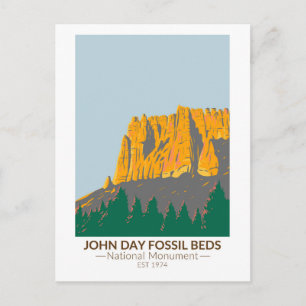 Carte Postale John Day Fossil Beds National Monument Oregon