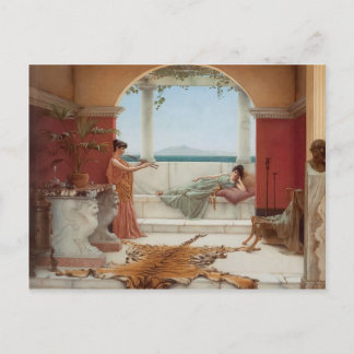 Carte Postale John Godward - La douce Sieste d'un jour d'été
