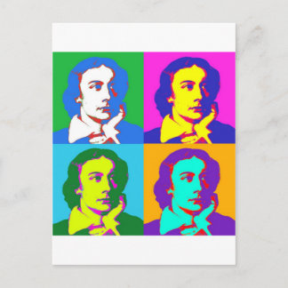 Carte Postale John Keats Pop Art