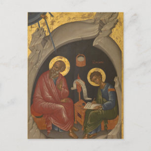 Carte Postale John l'icône chrétienne orthodoxe évangéliste