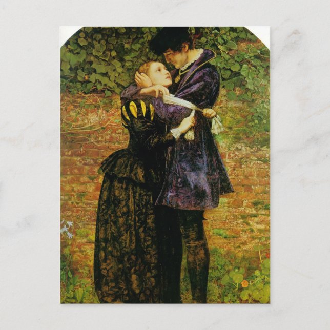 Carte Postale John Millais-Refus d'un abri par un Huguenot (Devant)
