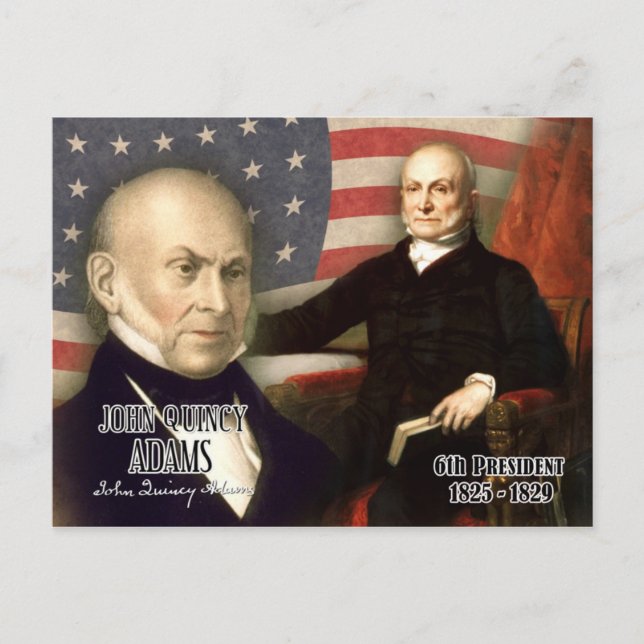 Carte Postale John Quincy Adams - 6e président des États-Unis (Devant)