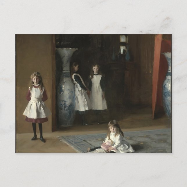 Carte Postale John Sargent - Les filles d'Edward Darley Boit (Devant)