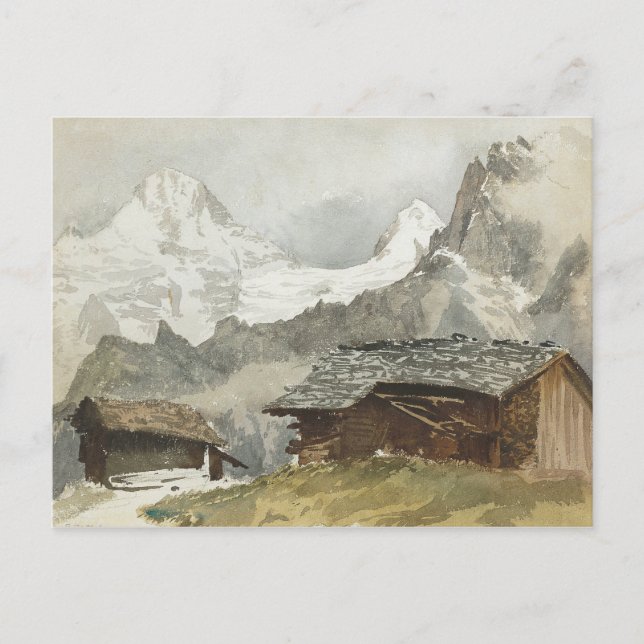 Carte Postale John Singer Sargent - Chalets, Breithorn, Murren (Devant)
