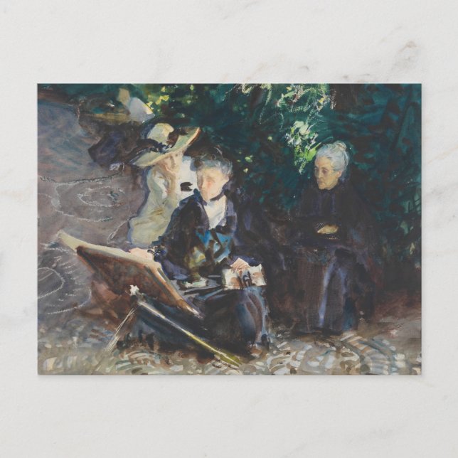 Carte Postale John Singer Sargent - Dans le Generalife (Devant)