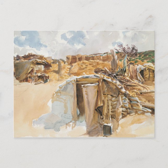 Carte Postale John Singer Sargent - Dugout (Devant)