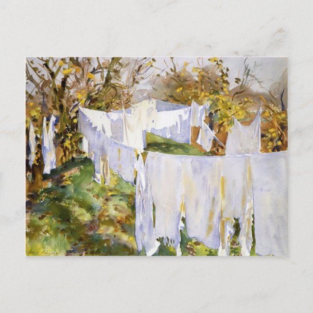 Carte Postale John Singer Sargent : La Biancheria (Devant)