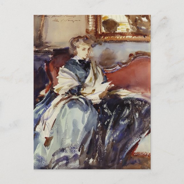 Carte Postale John Singer Sargent : La robe verte (Devant)