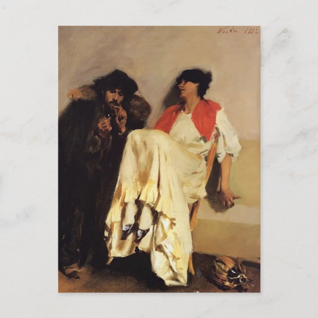 Carte Postale John Singer Sargent - Le Match sur le soufre (Devant)