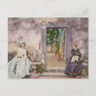 Carte Postale John Singer Sargent - Le mur du jardin