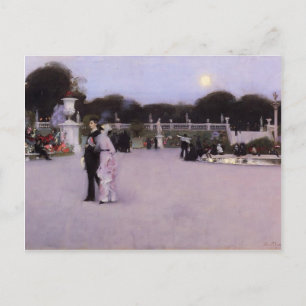 Carte Postale John Singer Sargent-Luxembourg Gardens à Twilight