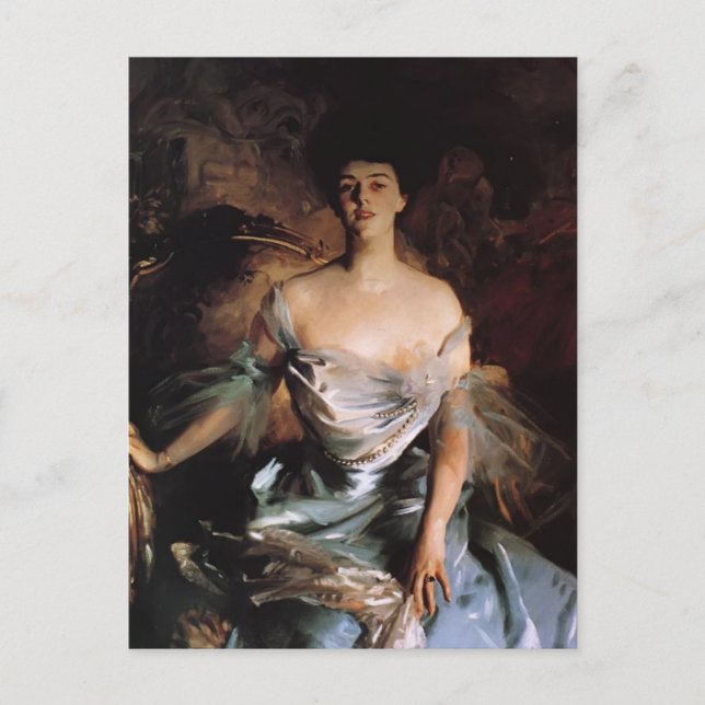 Carte Postale John Singer Sargent- Mme Joseph E. Widener (Devant)