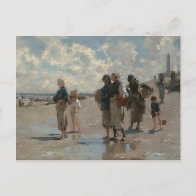 Carte Postale John Singer Sargent - Pêche aux huîtres (Devant)