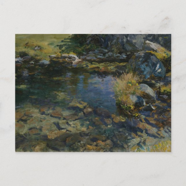 Carte Postale John Singer Sargent - Piscine alpine (Devant)