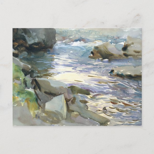 Carte Postale John Singer Sargent - Stream et Rocks (Devant)