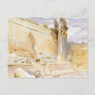 Carte Postale John Singer Sargent - Temple de Bacchus, Baalbek