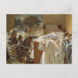 Carte Postale John Singer Sargent - Un artiste dans son studio