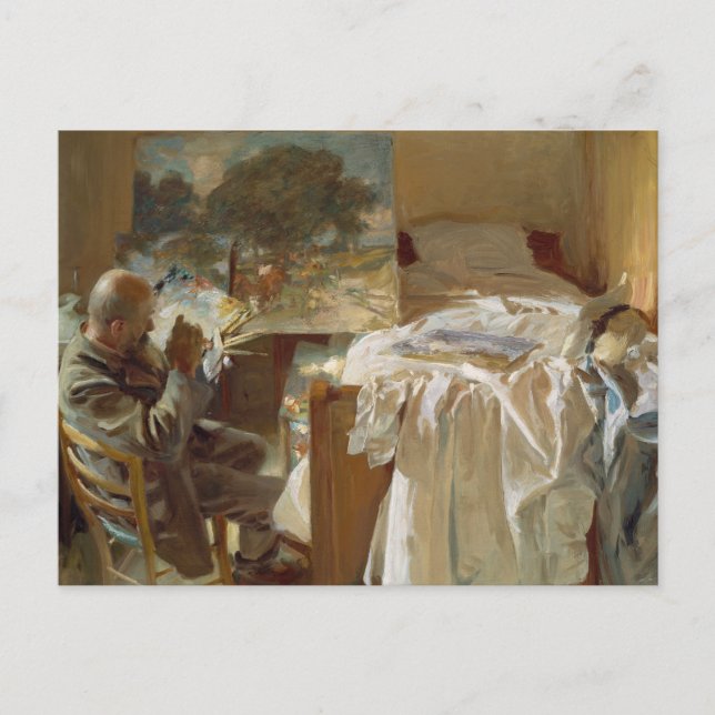 Carte Postale John Singer Sargent - Un artiste dans son studio (Devant)