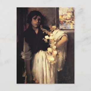 Carte Postale John Singer Sargent- Venetian Onion Vendeur