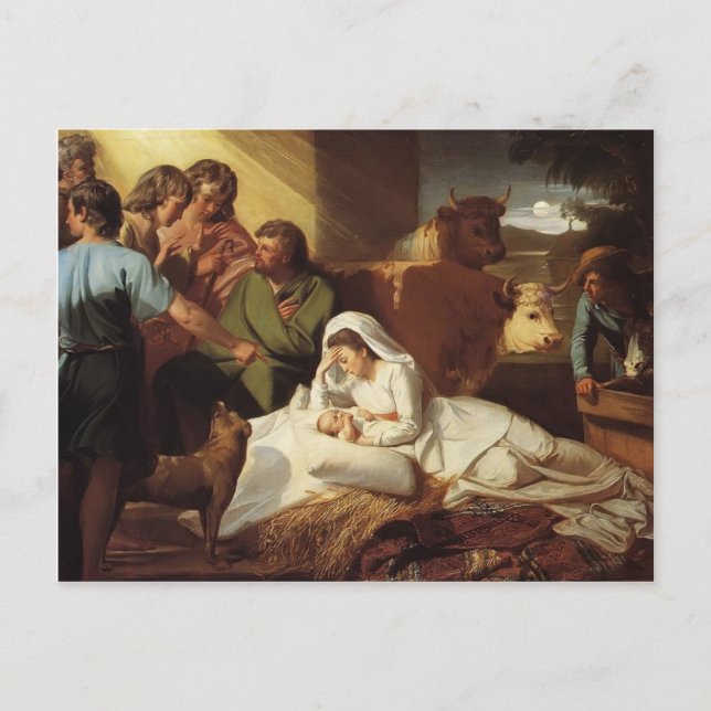 Carte Postale John Singleton Copley - La Nativité (Devant)