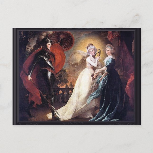 Carte Postale John Singleton Copley - Le Chevalier de la Croix R (Devant)