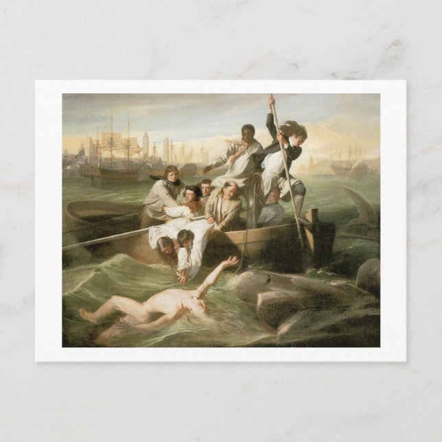 Carte Postale John Singleton Copley Watson et le requin (Devant)