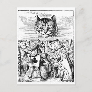 Carte Postale John Tenniel Cheshire Chat d'Alice au pays des mer