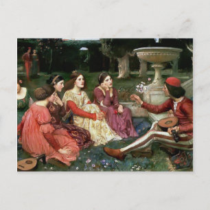 Carte Postale John William Waterhouse - A Tale from the Decamero