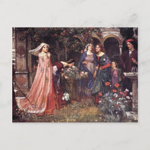 Carte Postale John William Waterhouse - Le jardin enchanté