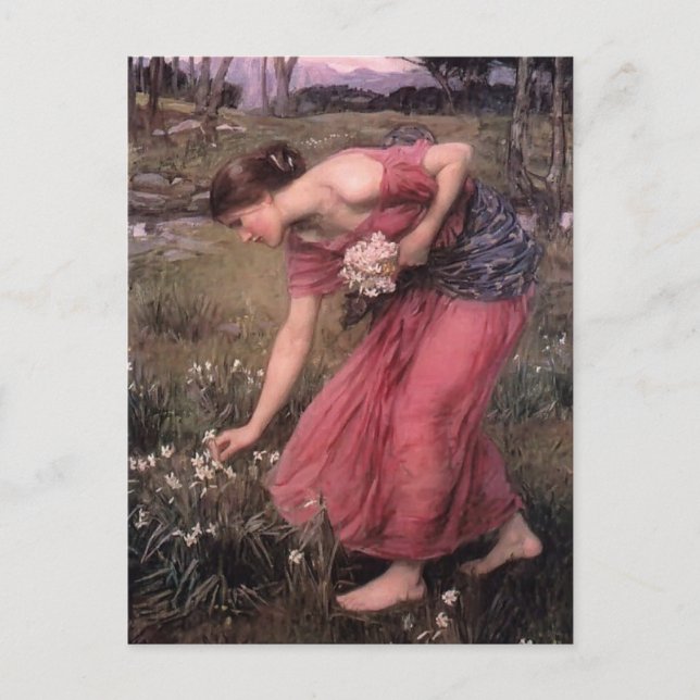 Carte Postale John William Waterhouse - Narcissus (Devant)