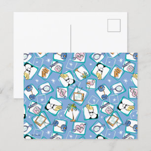 Carte Postale Johnny Bravo Motif Icon