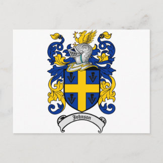 Carte Postale Johnson Family Crest - Armoiries