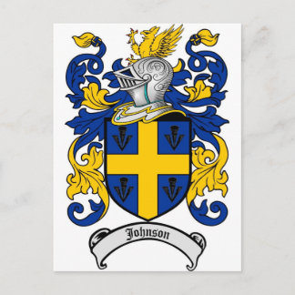 Carte Postale Johnson Family Crest - Armoiries
