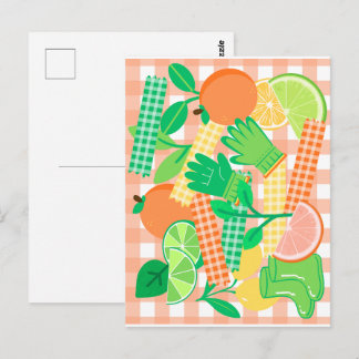 Carte Postale Joie de jardin d'agrumes