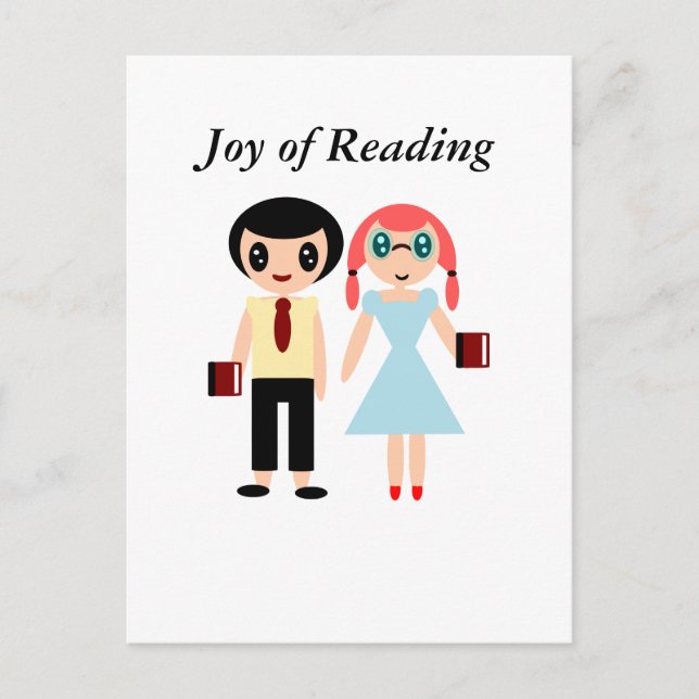 Carte Postale Joie de lecture (Devant)