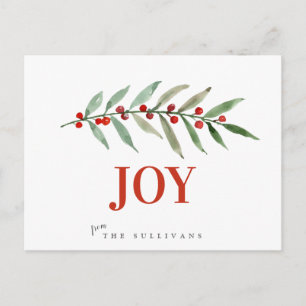 Carte Postale JOIE DE Noël JEUX D'Hiver Berry