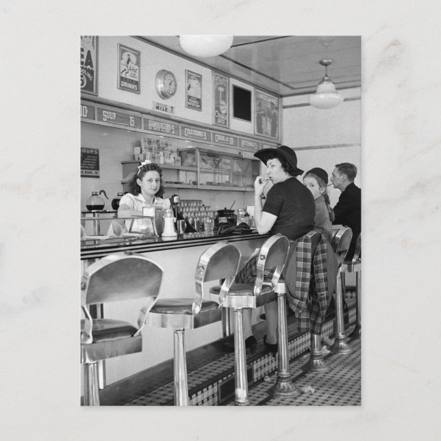 Carte Postale Joint Burger des années 1940 (Devant)