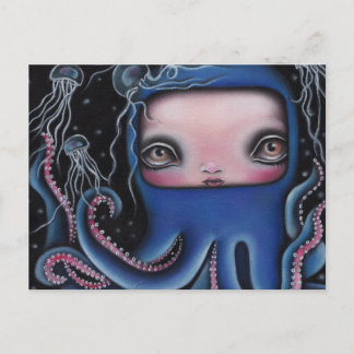 Carte Postale Jolenta Octopus Girl