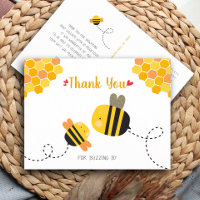 Joli Baby shower d'abeille doux Merci bourdonnant