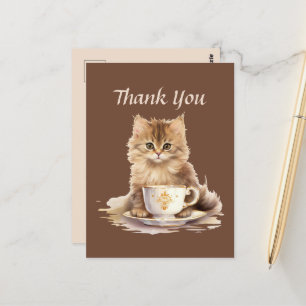 Carte Postale Joli café merci aux vendeurs ou