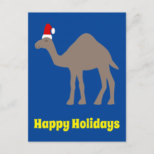 Carte Postale Joli Camel de Noël personnalisé