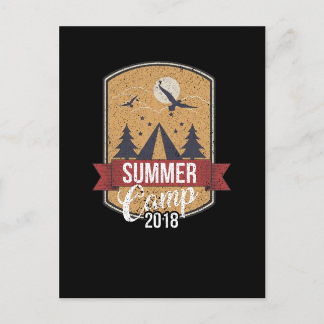 Carte Postale Joli camp d'été 2018 pour Campers (Devant)